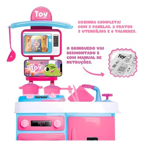 COZINHA TOY CHEF BANCADA COMPLETA